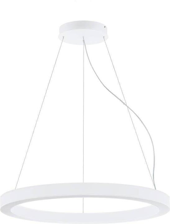 Produktbild EGLO 63047 PASTRENGO 1 LED Pendelleuchte 2x60W Ø900mm Weiss Neutralweiss Dimmbar