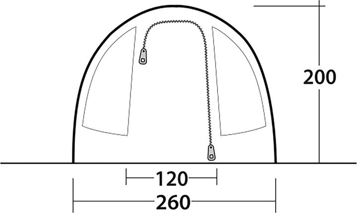 Actual product image Outwell Sky 4 (Tunnel tent, 13.60 kg, 4 persons)