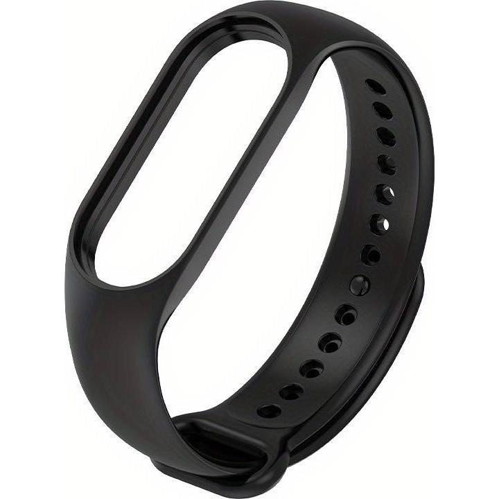 Riff Silikona siksnina prieks Xiaomi Mi Band serie 3 / 4 / 5 / 6 / 7 Nero 4752219012263, Accessori per smartwatch, Nero