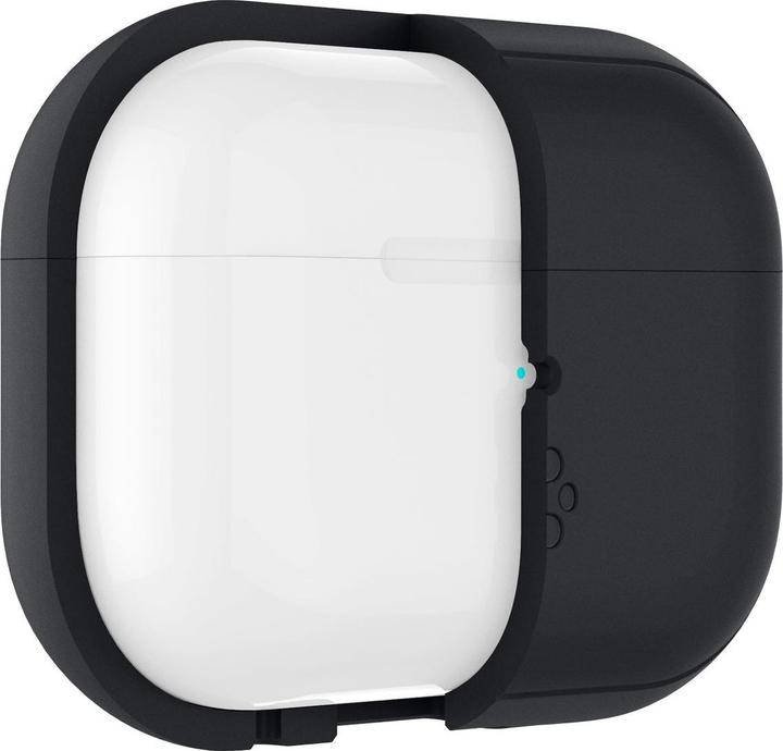 Actual product image Spigen SILICONE FIT STRAP Apple AIRPODS PRO 1 / 2 BLACK/PHANTOM GREEN (Headphone sleeve)