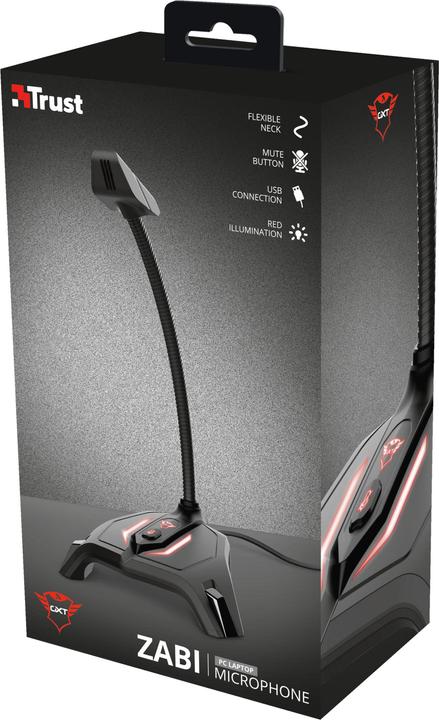 Produktbild Trust GXT 215 Zabi LED beleuchtetes USB Gaming Mikrofon