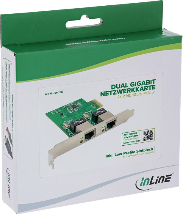 Immagine prodotto InLine Dual Gigabit Netzwerkkarte (Mini PCI Express)