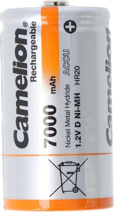 Produktbild Camelion Mono D Akku, NiMH, 1,2V 7000mAh, 2er Blister (2 Stk., D, 7000 mAh)
