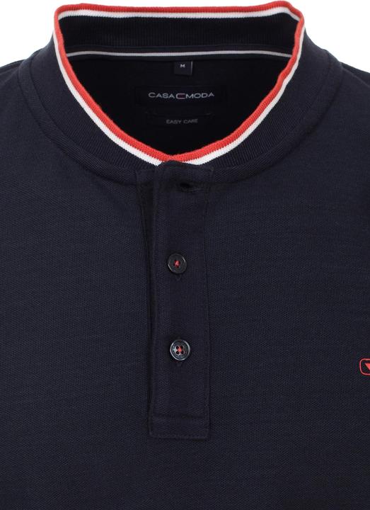 Immagine prodotto Casa Moda Polo Camicia Polo a maniche corte con colletto college e strisce a contrasto (L)