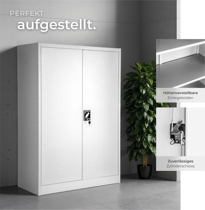 Actual product image tectake Filing cabinet (90 x 40 x 140 cm)