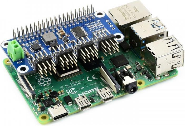 Actual product image WaveShare Servo driver HAT (B) for Raspberry Pi 16-channel with I2C