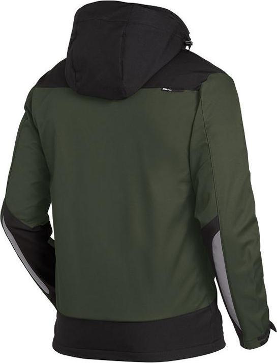 Actual product image FHB Men's softshell jacket JANNIK olive green, black size M (M)
