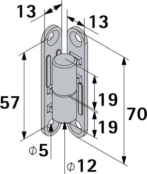 Immagine prodotto Hettich Renovierband verzinkt 13x70 mm, 2 Stck