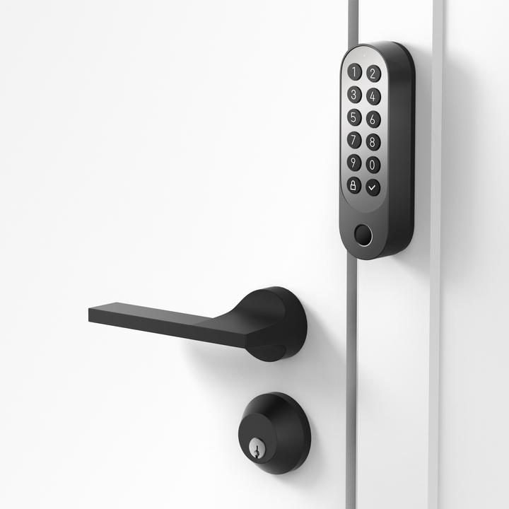 Actual product image Aqara Smart Lock U200 Black, EL-D02E (Fingerprint, Electronic numerical code, Key, Smartphone, Key card, Bluetooth)