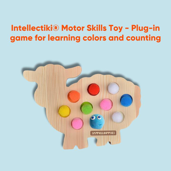 Produktbild Intellectiki Steckspiel Baby-Lamm mit Filz