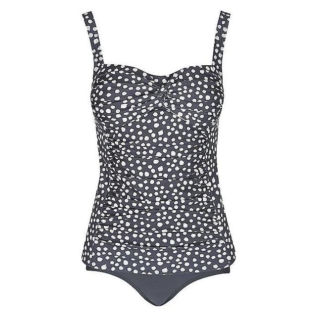 Bomain, Damen, Badeanzüge, Cadiz Grauer Tankini, Schwarz, Grau, (48)
