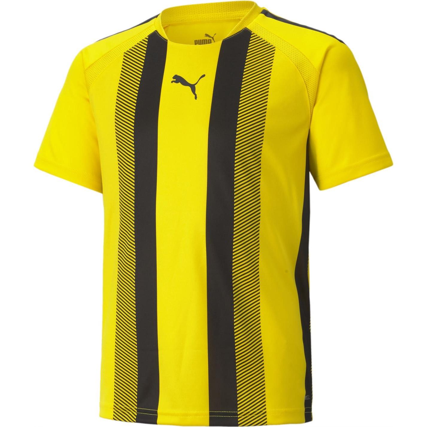 Thumbnail - Puma, Herren, Sportshirt, teamLIGA Striped Jersey Jr-704927 (140), Weiss, 140