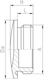 Produktbild Jacob Blindprop PG11 IP54 messing