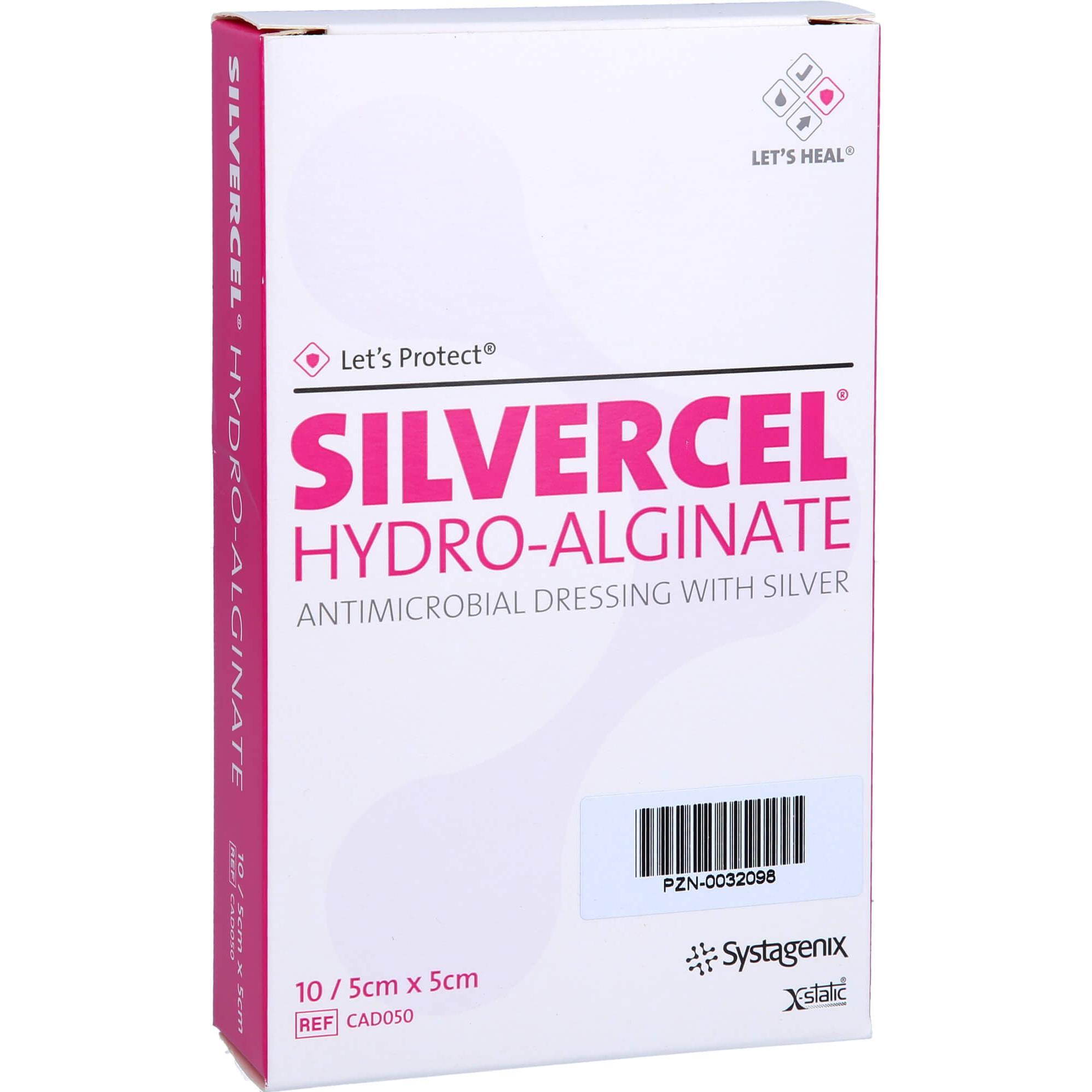 Silvercel, Verbandsmaterial, Hydroalginat Kompressen 5x5cm