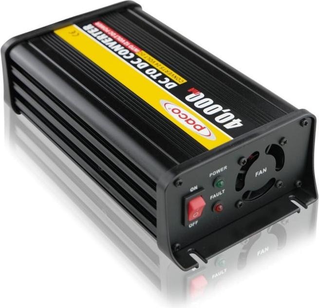 Actual product image Paco PV2412-40 24V to 12V 40A voltage converter