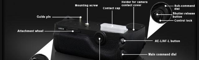 Actual product image Pixel Battery Grip D11 for Nikon D7000 (Battery grip)