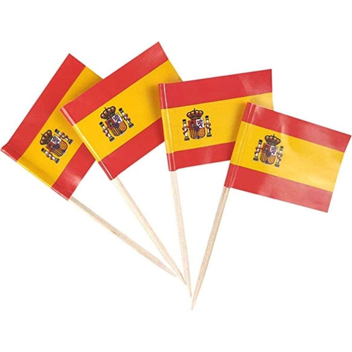 König Design 100 Flaggenpicker Länder Nationen Deko Zahnstocher Flagge Geburtstag Party DIY