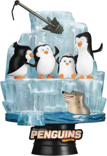 Beast Kingdom Les Pingouins de Madagascar diorama PVC D-Stage Skipper, Kowalski, Private & Rico 14 cm