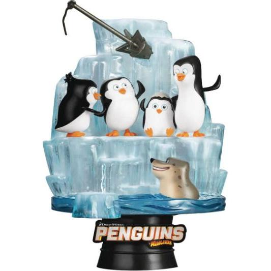 Beast Kingdom Les Pingouins de Madagascar diorama PVC D-Stage Skipper, Kowalski, Private & Rico 14 cm