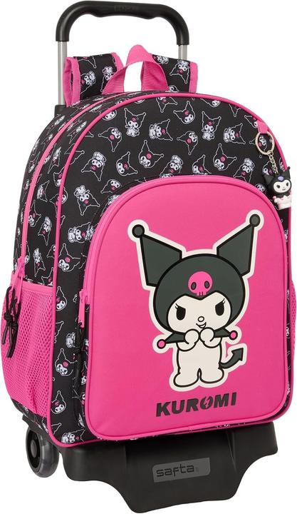 Actual product image Safta Kuromi Rolling School Backpack with Removable Pack, Ergonomic and Durable