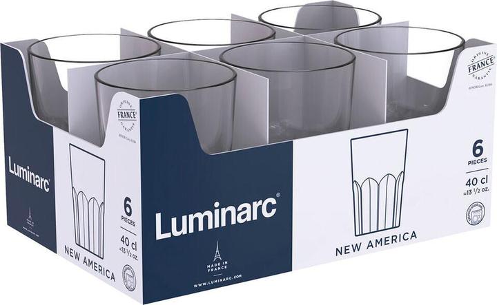 Produktbild Luminarc Trinkglas New America Glas 400 ml (24 Stück) (0.40 l, 24 x)