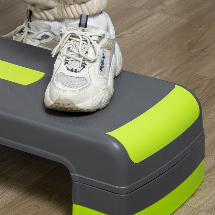 Actual product image Homcom Steppbrett Kunststoff Grau+Grün