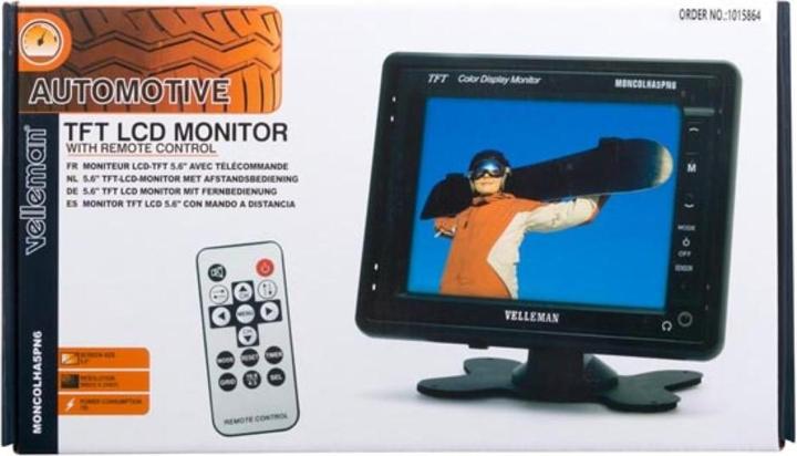 Produktbild Velleman 5.6" Tft LCD Monitor Mit Fernbedienung
