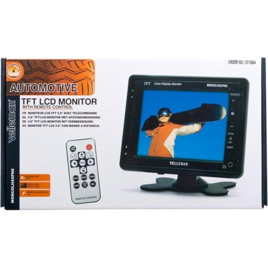 Velleman 5.6" Tft LCD Monitor Mit Fernbedienung, Netzwerkkamera