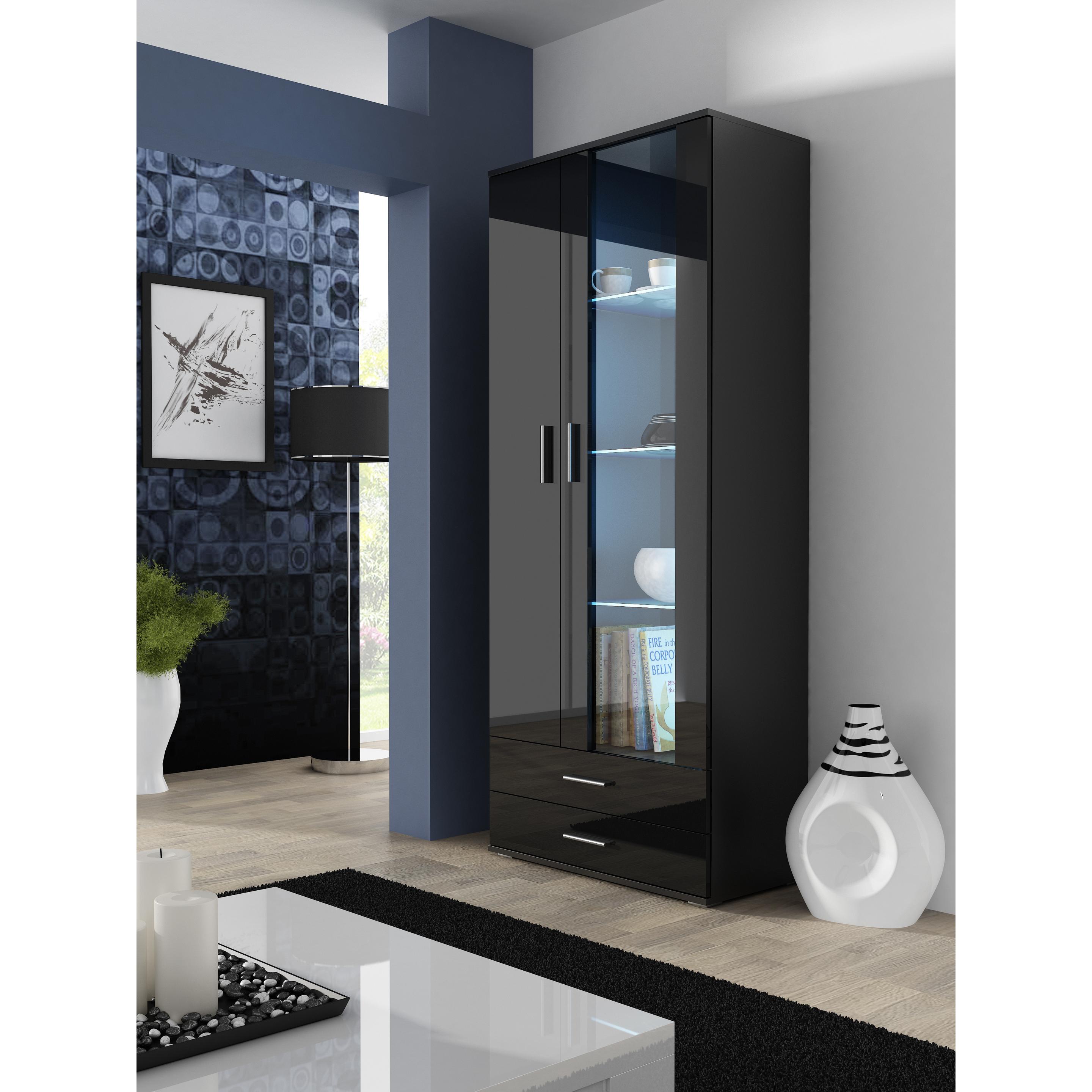 Cama, Vitrine + Buffetschrank, Soho (80 x 41 x 192 cm)