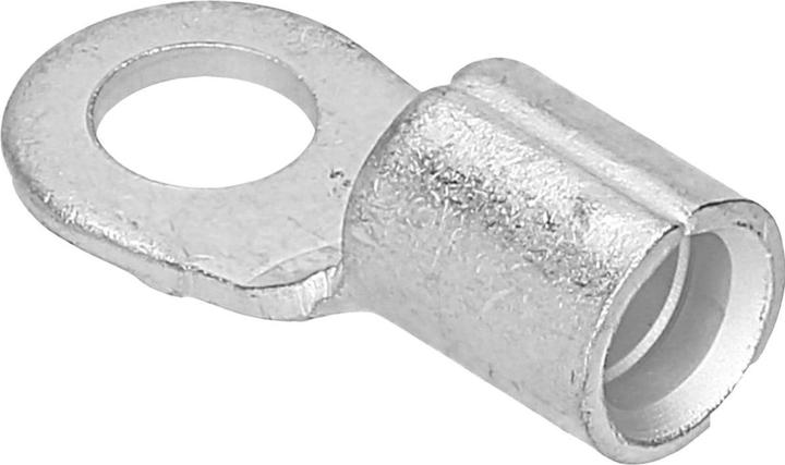 Kalitec 10 Stück Q10-5 Quetschkabelschuh 10mm² M5 I Unisoliert I Dornpressung I Für mehr-, fein- und