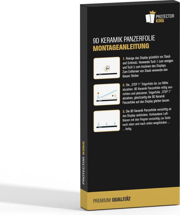 Produktbild Protectorking 2x Ceramic-Glass Full Cover HD Klar (2 Stück, Apple iPhone 15 Pro)