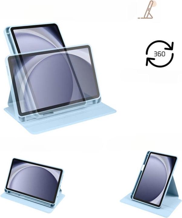 Produktbild Cover-Discount Galaxy Tab A9 - 360-Grad Hülle hellblau (Galaxy Tab A9)