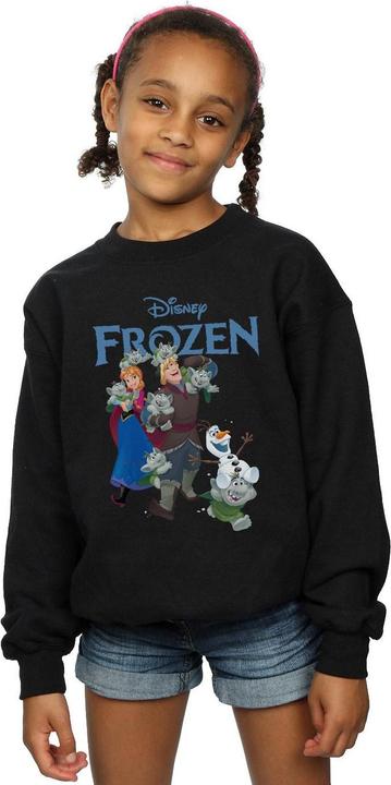 Produktbild Disney Frozen Happy Trolls Sweatshirt Mädchen (140, 146)