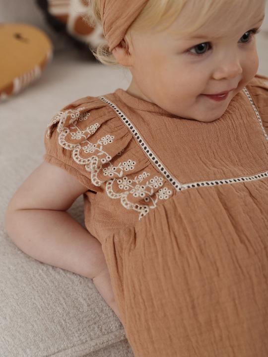 Immagine prodotto Vertbaudet Baby-Set: Bluse, Shorts & Haarband, Musselin (62)