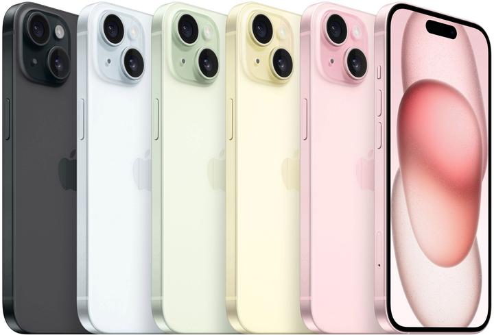 Productafbeelding Apple iPhone 15 (128 GB, Roze, 6.10", SIM + eSIM, 48 Mpx, 5G)