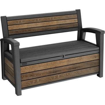 Keter Deco Bench, Pattumiera, Marrone