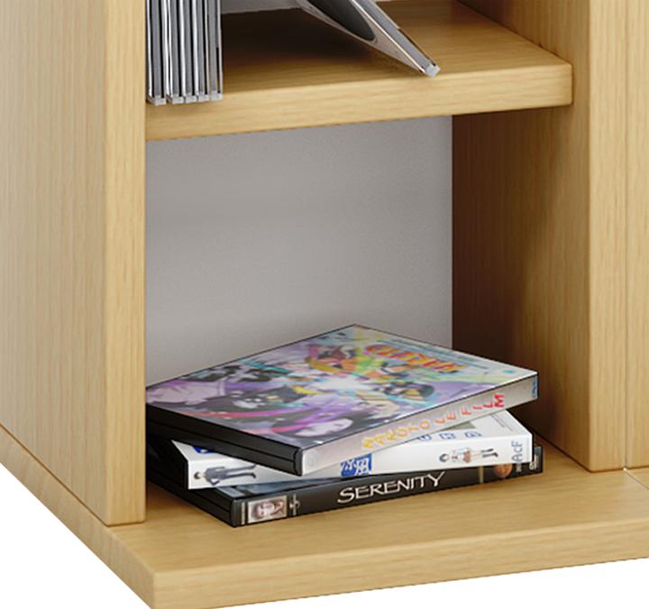 Image du produit VCM Bois CD DVD Stand Étagère Milano (42 x 20 x 92 cm)