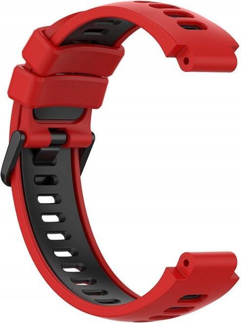 Actual product image Garmin Silicone wristband for G02 - red and black