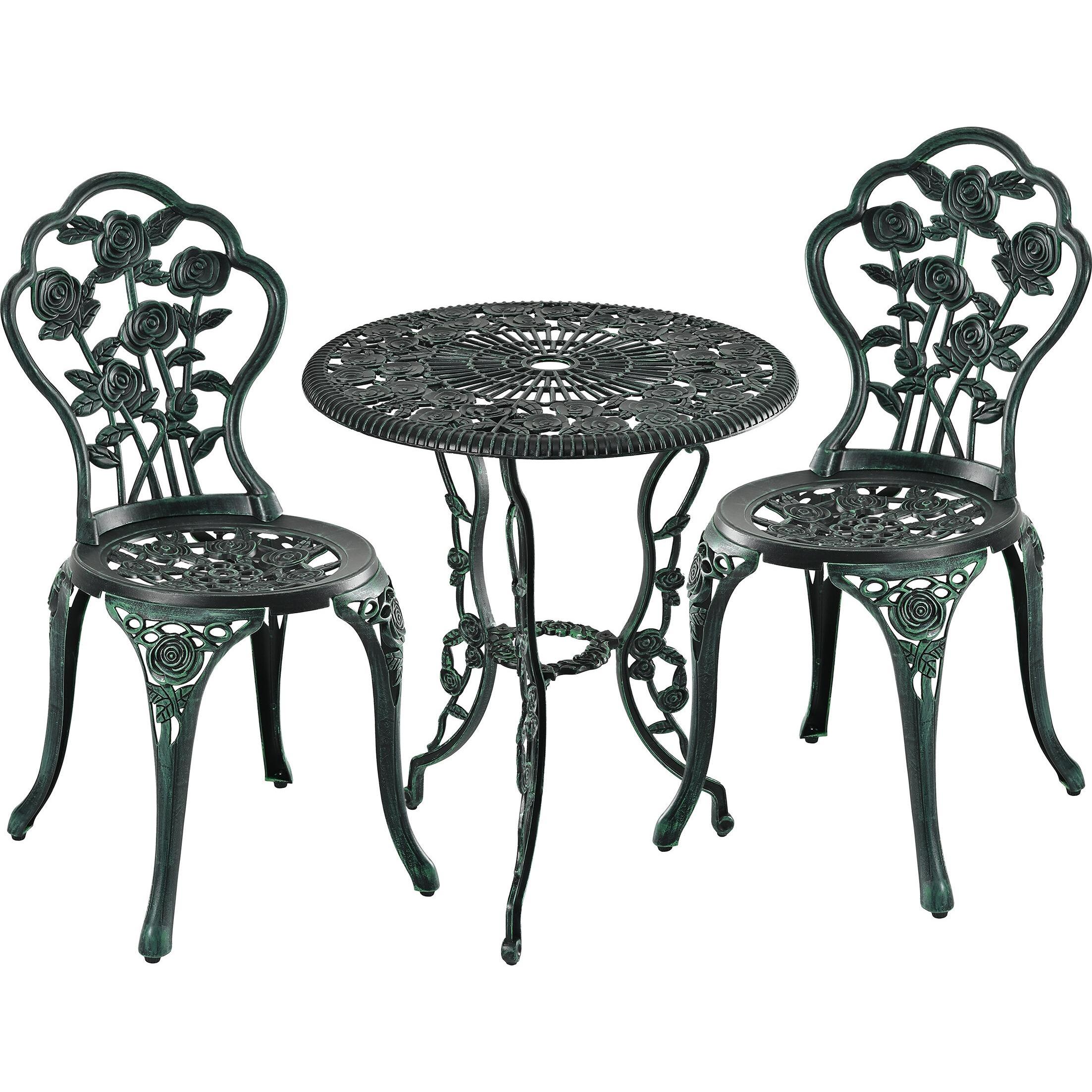 Relaxdays 3-tlg. Gartenmöbel-Set (4052025850005)