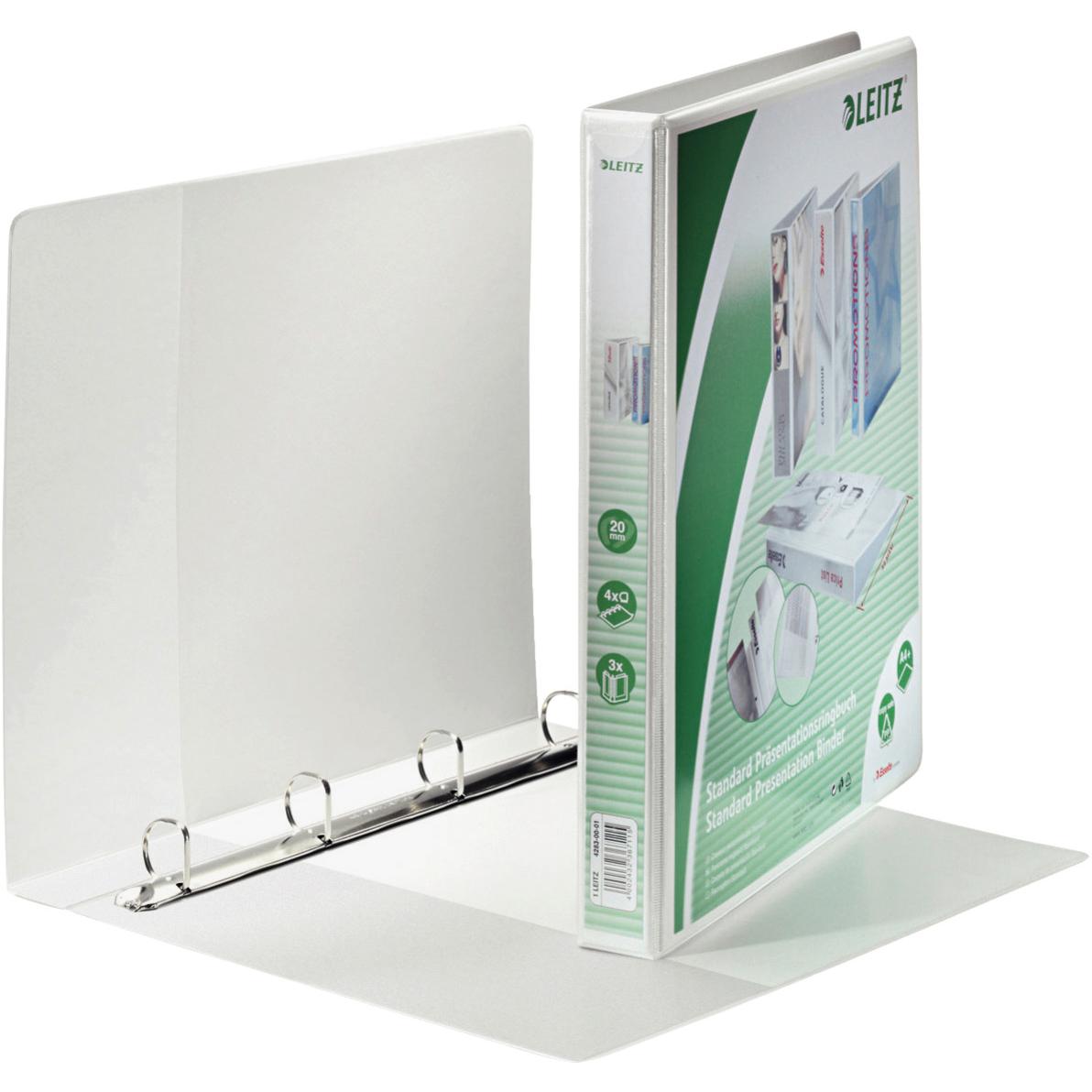 10x Leitz, Ordner, Standard Präsentationsringbuch (A4+, 38 mm, 1 x)
