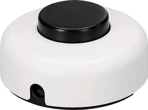 Image du produit interBär Interrupteur à pédale 1p.2A blanc/noir 5 pc