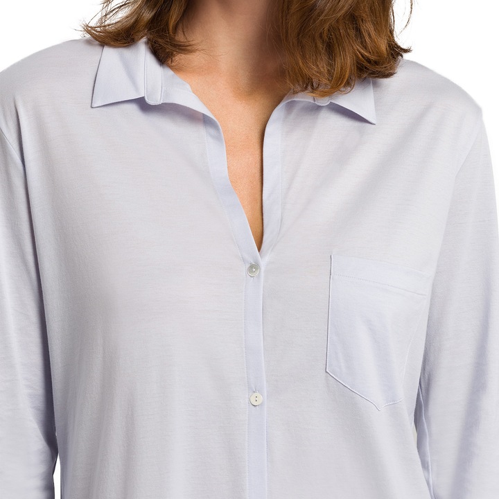 Immagine prodotto Hanro Camicia da notte Cotton Deluxe - 90 cm di lunghezza - manica lunga (L)
