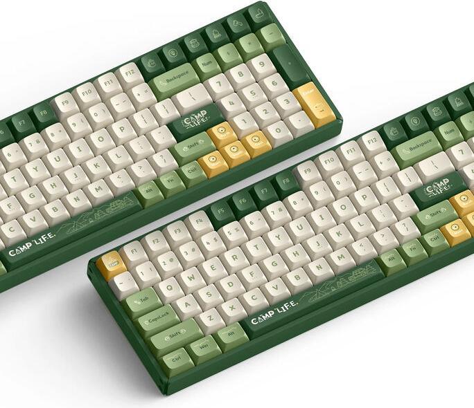 Actual product image Iqunix F97 Camping Wireless Gaming Keyboard, RGB - MX-Brown-Switches (US) (US, Cable, Wireless)