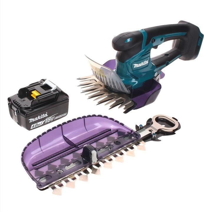 Produktbild Makita DUM 604 M1X Akku Grasschere 18 V mit Gras- und Strauchscherblatt + 1x Akku 4,0 Ah - ohne (Akkuheckenschere)