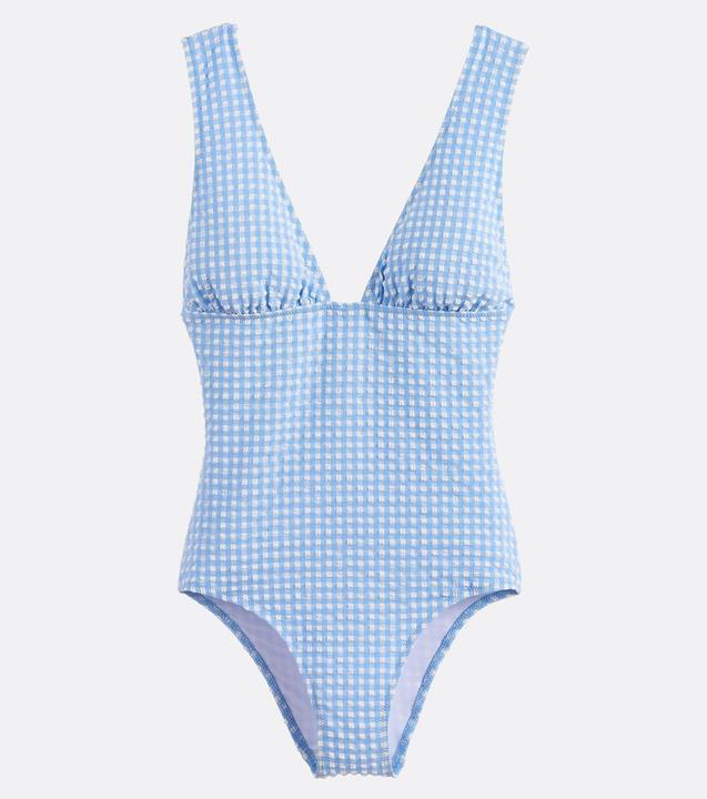 La Redoute Collections Einteiliger Badeanzug in Vichykaro