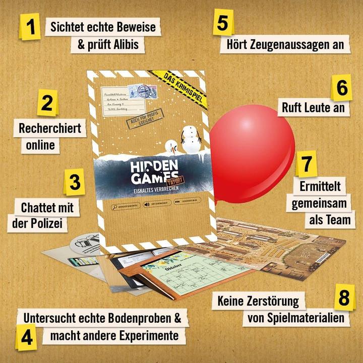 Produktbild Hidden Games Eiskaltes Verbrechen - Krimispiel (Deutsch)