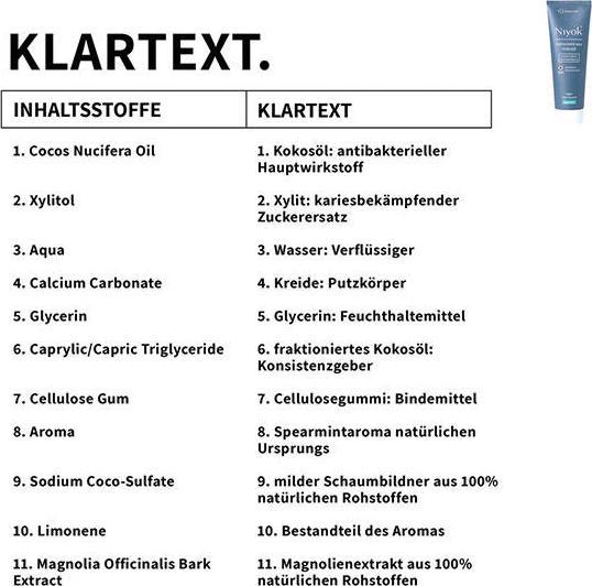 Image du produit Niyok Dentifrice Huile de coco Menthe verte 75 ml (75 ml)