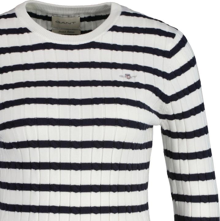 Produktbild GANT Stretch Cotton Cable Stripe C-Neck (XXL)