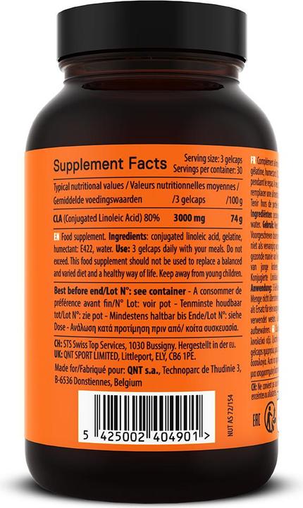 Actual product image QNT CLA - Conjugated Linoleic Acid (Unflavoured, 1 pcs., 122 g)