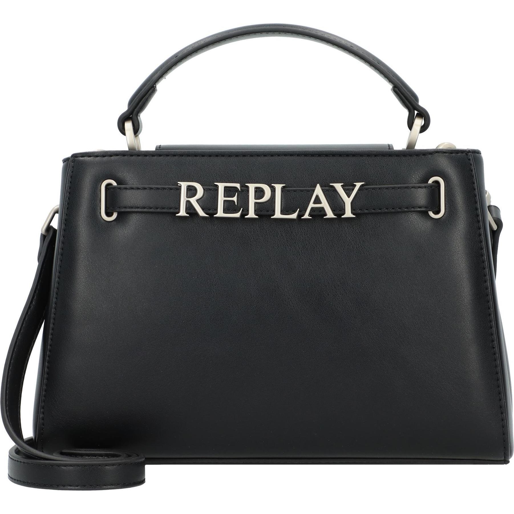 Replay, Handtasche, Handtasche 25 cm, Schwarz